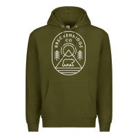 Army Green Breckenridge Colorado Bear Mountains Trees Hiking Premium Hoodie - lanVoArt