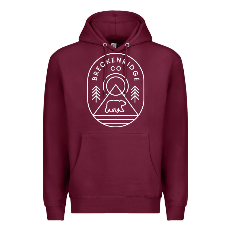 Breckenridge Colorado Bear Mountains Trees Hiking Premium Hoodie by lanVoArt | Teevron