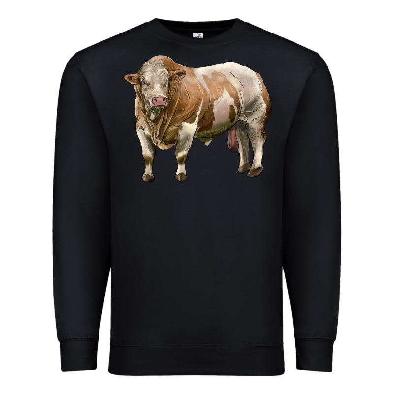 Simmental Bull Premium Sweatshirt by LillyAllenDesigns | Teevron