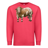 Cardinal simmental bull Premium Sweatshirt - LillyAllenDesigns