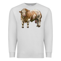 Dove Grey simmental bull Premium Sweatshirt - LillyAllenDesigns