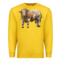 Lemon simmental bull Premium Sweatshirt - LillyAllenDesigns