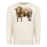 Sandshell simmental bull Premium Sweatshirt - LillyAllenDesigns