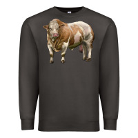 Smoke simmental bull Premium Sweatshirt - LillyAllenDesigns
