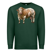 Sports Green simmental bull Premium Sweatshirt - LillyAllenDesigns