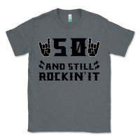 Charcoal Heather 50 Birthday Rock Classic Tee - Bettercallsaul