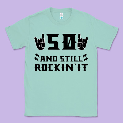 50 Birthday Rock Classic Tee Designed By Bettercallsaul