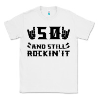 White 50 Birthday Rock Classic Tee - Bettercallsaul
