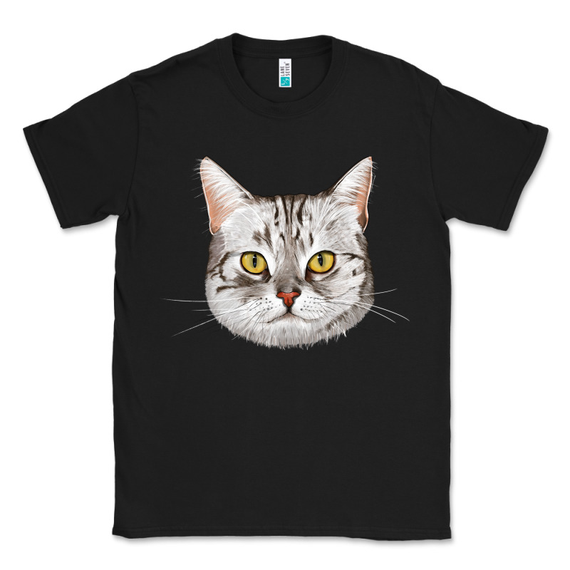 American Shorthair Cat Face Classic Tee by LillyAllenDesigns | Teevron