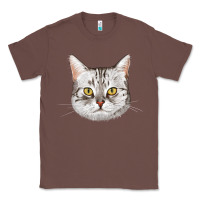 Chestnut American Shorthair Cat Face Classic Tee - LillyAllenDesigns