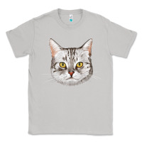 Moon Dust American Shorthair Cat Face Classic Tee - LillyAllenDesigns