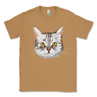 Toasted Coconut American Shorthair Cat Face Classic Tee - LillyAllenDesigns