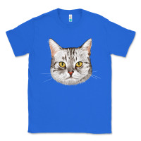 True Royal American Shorthair Cat Face Classic Tee - LillyAllenDesigns