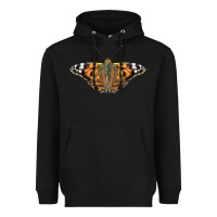 Black Painted Lady Heavyweight Hoodie - LillyAllenDesigns