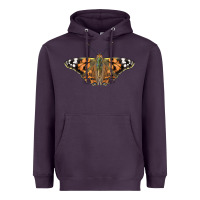 Plum Painted Lady Heavyweight Hoodie - LillyAllenDesigns