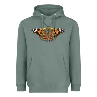 Sage Painted Lady Heavyweight Hoodie - LillyAllenDesigns