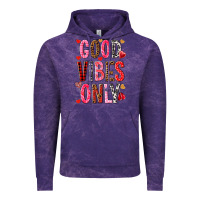 Cloud Purple Good vibes only Valentine's Day Vintage Hoodie - HowdyJamesFarm