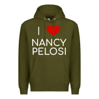 Limited Edition I Love Nancy Pelosi Heart Madam Speaker Democratic Pol Premium Hoodie | Teevron