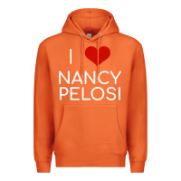 Carrot Limited Edition I Love Nancy Pelosi Heart Madam Speaker Democratic Pol Premium Hoodie - lanVoArt