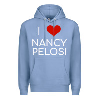 Colony Blue Limited Edition I Love Nancy Pelosi Heart Madam Speaker Democratic Pol Premium Hoodie - lanVoArt