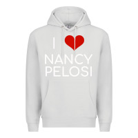 Dove Grey Limited Edition I Love Nancy Pelosi Heart Madam Speaker Democratic Pol Premium Hoodie - lanVoArt
