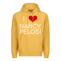 Mustard Limited Edition I Love Nancy Pelosi Heart Madam Speaker Democratic Pol Premium Hoodie - lanVoArt