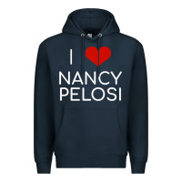 Navy Limited Edition I Love Nancy Pelosi Heart Madam Speaker Democratic Pol Premium Hoodie - lanVoArt