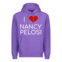 Purple Limited Edition I Love Nancy Pelosi Heart Madam Speaker Democratic Pol Premium Hoodie - lanVoArt