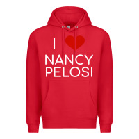 Red Limited Edition I Love Nancy Pelosi Heart Madam Speaker Democratic Pol Premium Hoodie - lanVoArt