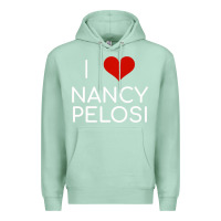 Seafoam Limited Edition I Love Nancy Pelosi Heart Madam Speaker Democratic Pol Premium Hoodie - lanVoArt