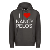 Smoke Limited Edition I Love Nancy Pelosi Heart Madam Speaker Democratic Pol Premium Hoodie - lanVoArt