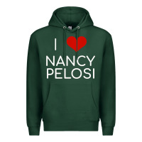 Sports Green Limited Edition I Love Nancy Pelosi Heart Madam Speaker Democratic Pol Premium Hoodie - lanVoArt