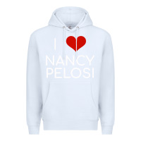 White Limited Edition I Love Nancy Pelosi Heart Madam Speaker Democratic Pol Premium Hoodie - lanVoArt