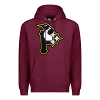 Burgundy pittsburgh combined sports shirt and sticker Premium Hoodie - lanVoArt