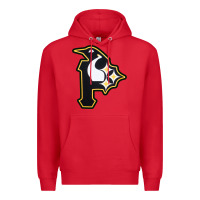 Red pittsburgh combined sports shirt and sticker Premium Hoodie - lanVoArt
