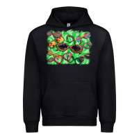 Black sunglasses background Urban Hoodie - BarkalooDesign
