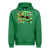 Emerald sunglasses background Urban Hoodie - BarkalooDesign