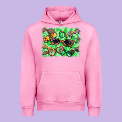 Sunglasses Background Urban Hoodie Designed By Barkaloodesign