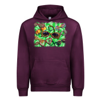 Mauve Wine sunglasses background Urban Hoodie - BarkalooDesign