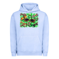 Pigment Grape Ice sunglasses background Urban Hoodie - BarkalooDesign