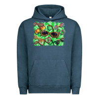 Pigment Midnight Navy sunglasses background Urban Hoodie - BarkalooDesign