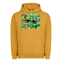 Pigment Peanut Butter sunglasses background Urban Hoodie - BarkalooDesign