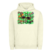 Pigment Pistachio sunglasses background Urban Hoodie - BarkalooDesign
