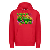 Red loads of luck Premium Hoodie - FaDigitalArtStudio