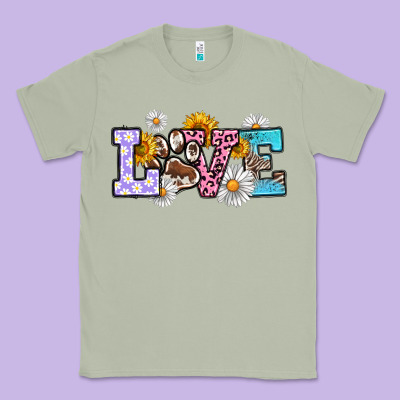 Dog Paw Love Classic Tee Designed By Ranaportraitstore