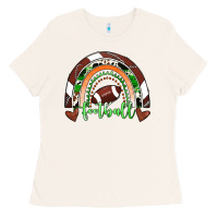 Bone Football Rainbow Ladies Tee - RanaPortraitStore