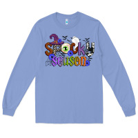 Colony Blue spooky season Long Sleeve Tee - CowGirlArtShop