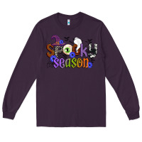Plum spooky season Long Sleeve Tee - CowGirlArtShop