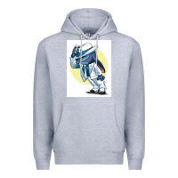 Heather Grey michael jackson 5 Premium Hoodie - lanVoArt