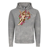 Cloud Rock Cupid with rose Valentine's Day Vintage Hoodie - HowdyJamesFarm